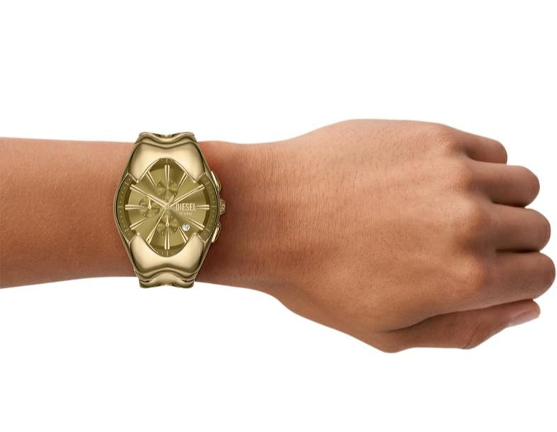 Diesel Gold Chronograph Watch – Green Dial