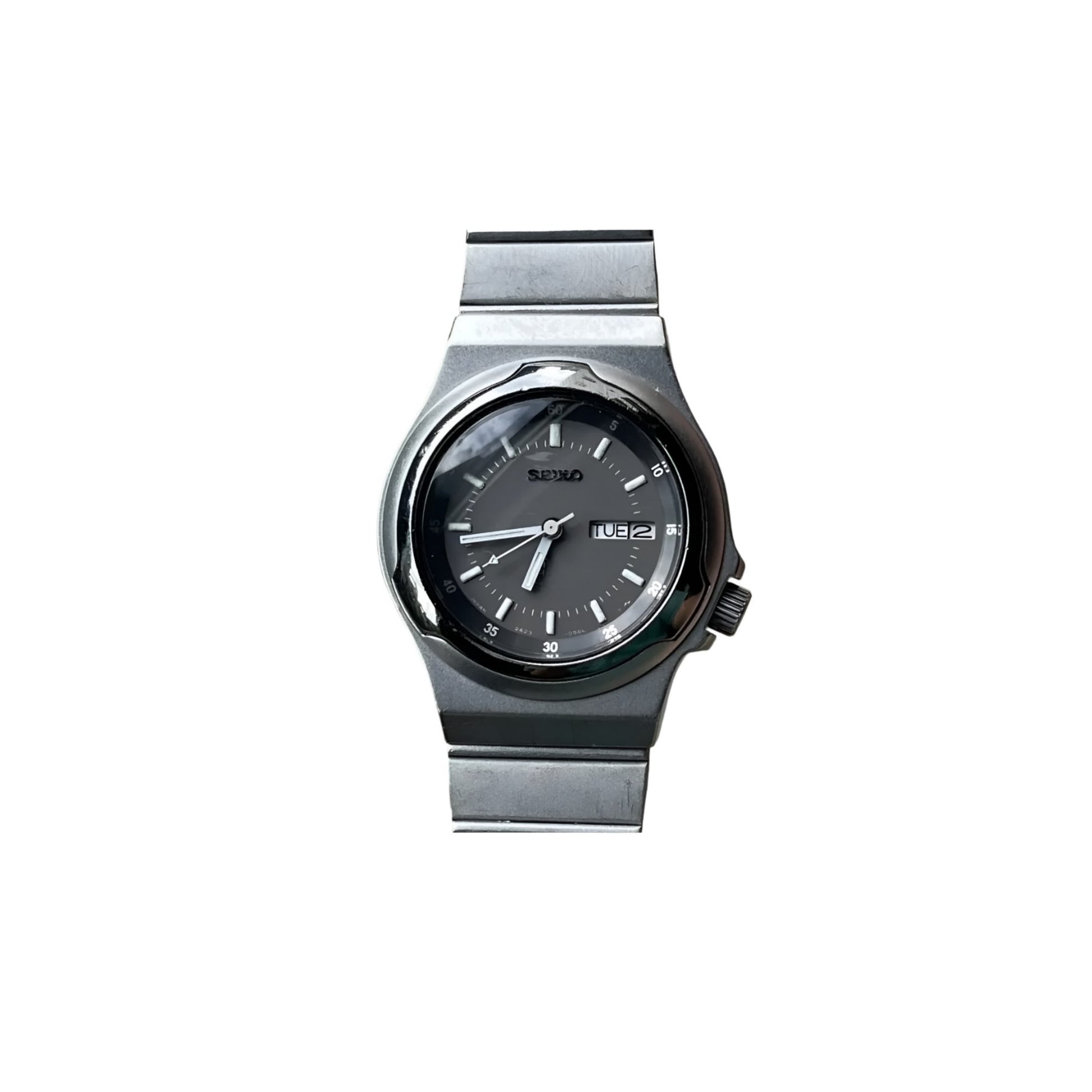 Seiko Retro Stainless Steel Analog Watch