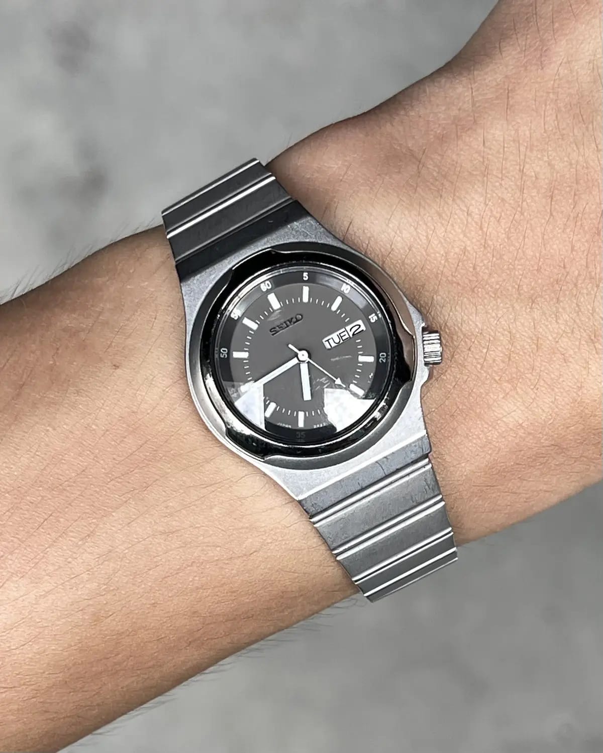 Seiko Retro Stainless Steel Analog Watch
