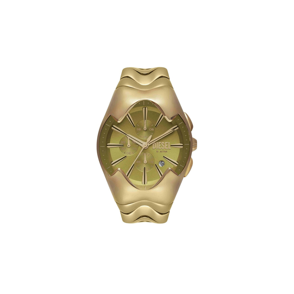 Diesel Gold Chronograph Watch – Green Dial