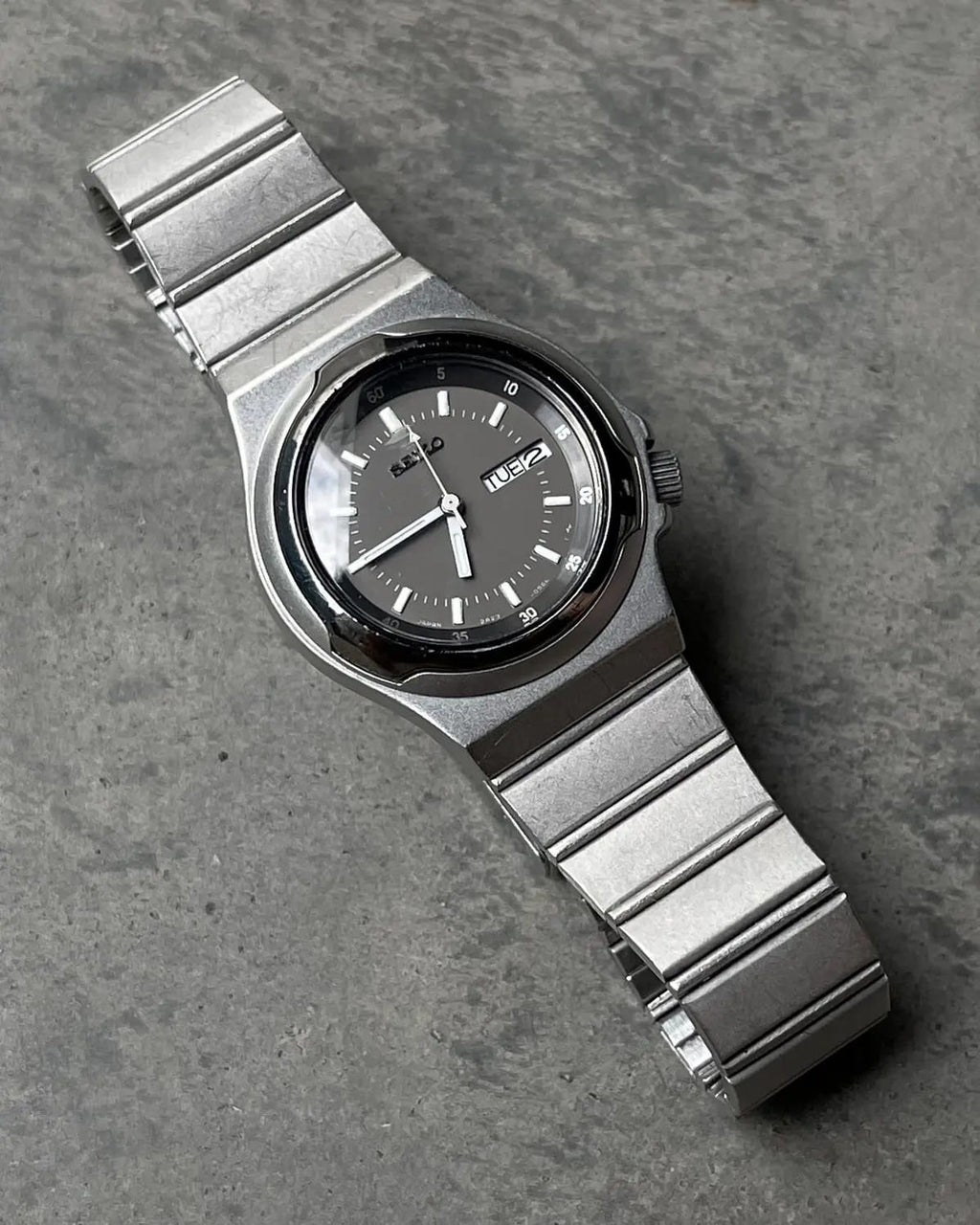 Seiko Retro Stainless Steel Analog Watch